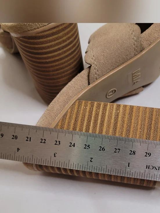 MIA Rosalyn Tan Suede Mules Size 7 - Picture 8 of 10